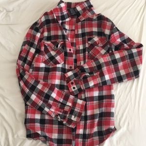 Red men’s flannel